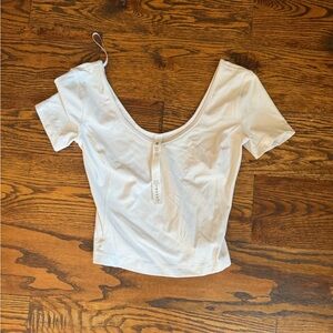 Lululemon white top size 2